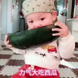 儿童吃瓜的视频,宝宝欢乐吃瓜瞬间  第2张